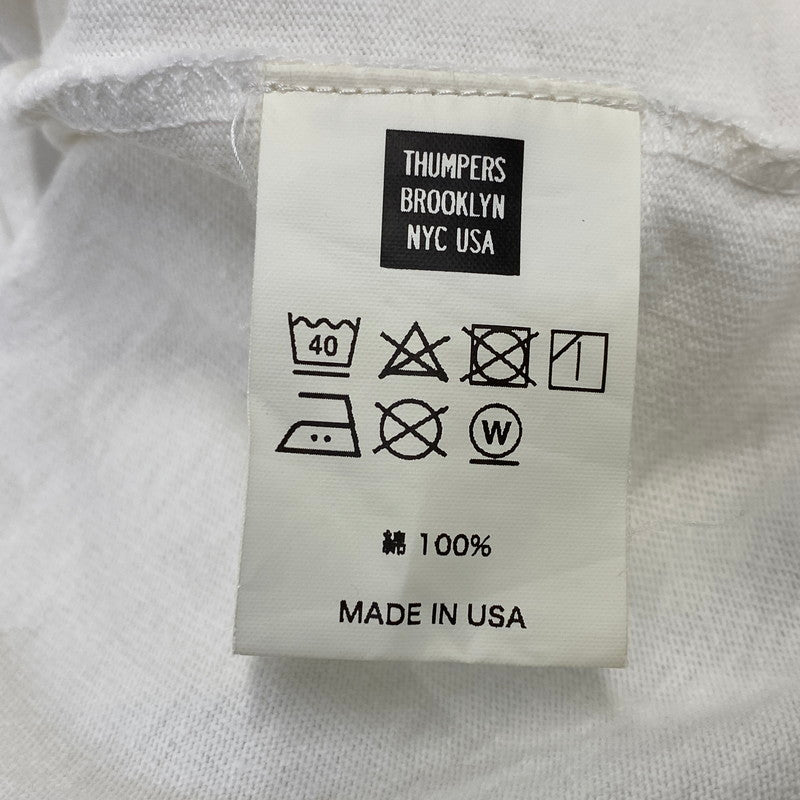 【中古品】【メンズ】 THUMPERS NYC サンパーズ ニューヨーク × CHIYONOFUJI 千代の富士 S/S TEE ショートスリーブ Tシャツ 半袖 142-260721-as-19-izu サイズ：XL カラー：ホワイト 万代Net店