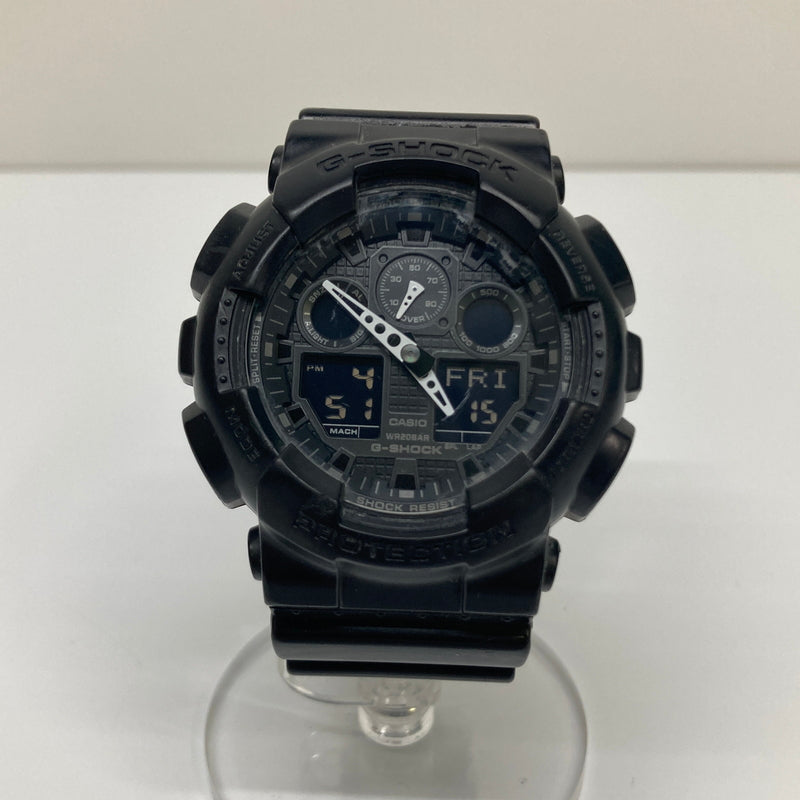 【現状渡し品】【メンズ】 CASIO カシオ G-SHOCK ANALOG-DIGITAL GA-100 SERIES GA-100-1A1JF ジーショック アナデジ クォーツ 腕時計 196-260804-kk-13-hon カラー：ブラック 万代Net店