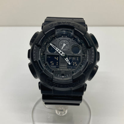 【現状渡し品】【メンズ】 CASIO カシオ G-SHOCK ANALOG-DIGITAL GA-100 SERIES GA-100-1A1JF ジーショック アナデジ クォーツ 腕時計 196-260804-kk-13-hon カラー：ブラック 万代Net店