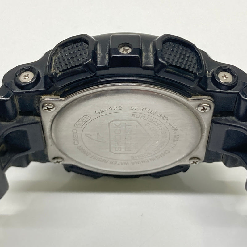【現状渡し品】【メンズ】 CASIO カシオ G-SHOCK ANALOG-DIGITAL GA-100 SERIES GA-100-1A1JF ジーショック アナデジ クォーツ 腕時計 196-260804-kk-13-hon カラー：ブラック 万代Net店