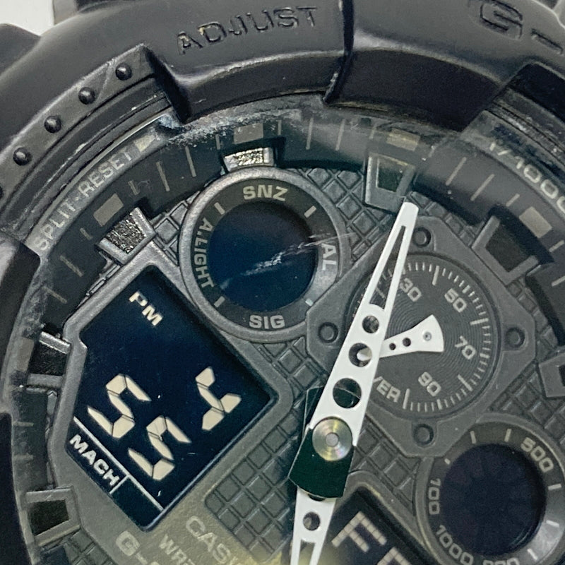 【現状渡し品】【メンズ】 CASIO カシオ G-SHOCK ANALOG-DIGITAL GA-100 SERIES GA-100-1A1JF ジーショック アナデジ クォーツ 腕時計 196-260804-kk-13-hon カラー：ブラック 万代Net店