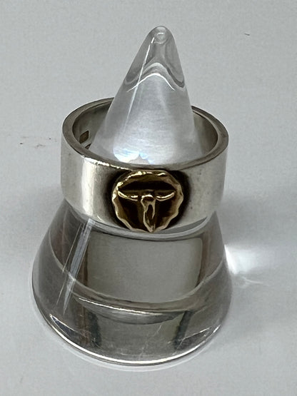 【中古品】【メンズ/レディース】 TADY＆KING タディアンドキング 平打ちリングK18ロングホーン tkgr-001l アクセサリー指輪 ネイティブジュエリー 191-260704-kk-06-hon カラー：シルバー 11号 万代Net店