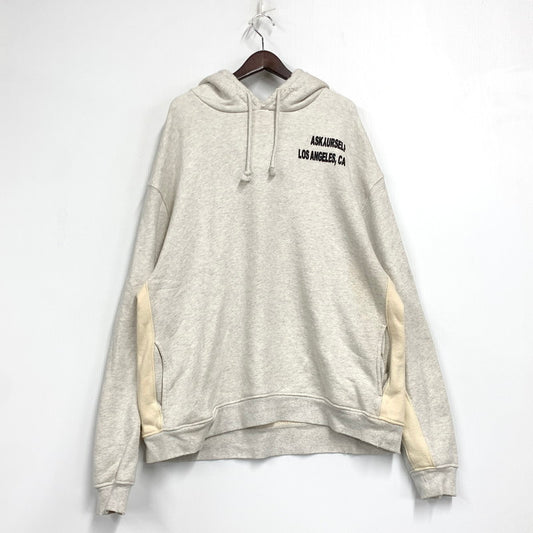 【中古品】【メンズ】 ASKYURSELF アスクユアセルフ CONTRAST INSERT HOODIE コントラスト インサート フーディー トップス 長袖 142-260712-ya-02-izu サイズ：L カラー：アッシュグレー 万代Net店