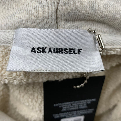 【中古品】【メンズ】 ASKYURSELF アスクユアセルフ CONTRAST INSERT HOODIE コントラスト インサート フーディー トップス 長袖 142-260712-ya-02-izu サイズ：L カラー：アッシュグレー 万代Net店