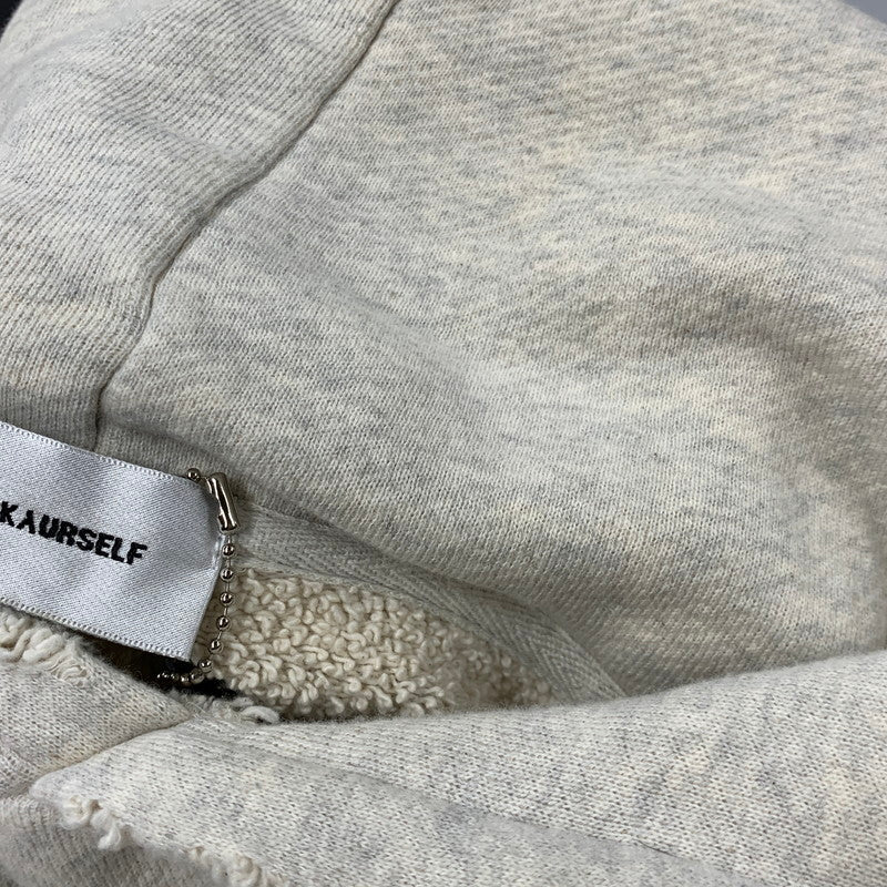 【中古品】【メンズ】 ASKYURSELF アスクユアセルフ CONTRAST INSERT HOODIE コントラスト インサート フーディー トップス 長袖 142-260712-ya-02-izu サイズ：L カラー：アッシュグレー 万代Net店