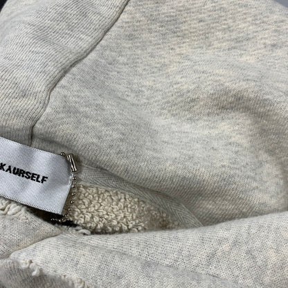 【中古品】【メンズ】 ASKYURSELF アスクユアセルフ CONTRAST INSERT HOODIE コントラスト インサート フーディー トップス 長袖 142-260712-ya-02-izu サイズ：L カラー：アッシュグレー 万代Net店