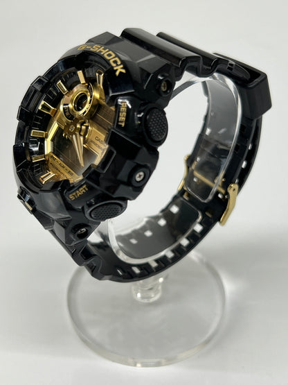 【中古品】【メンズ】 CASIO カシオ G-SHOCK ANALOG-DIGITAL GA-700 SERIES GA-710GB-1AJF アナデジ クォーツ 腕時計 196-260727-kk-11-hon カラー：BLACK 万代Net店