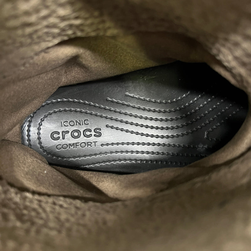 【中古品】【メンズ】 GRIP SWANY グリップスワニー × atmos アトモス × CROCS クロックス 別注 コラボ 22AW CLASSIC ALLｰTERRAIN CLOG 208017-337 クラシック オールテレイン クロッグ ブーツ 靴 164-260807-kk-09-hon カラー：OLIVE 万代Net店