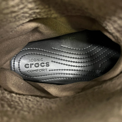 【中古品】【メンズ】 GRIP SWANY グリップスワニー × atmos アトモス × CROCS クロックス 別注 コラボ 22AW CLASSIC ALLｰTERRAIN CLOG 208017-337 クラシック オールテレイン クロッグ ブーツ 靴 164-260807-kk-09-hon カラー：OLIVE 万代Net店