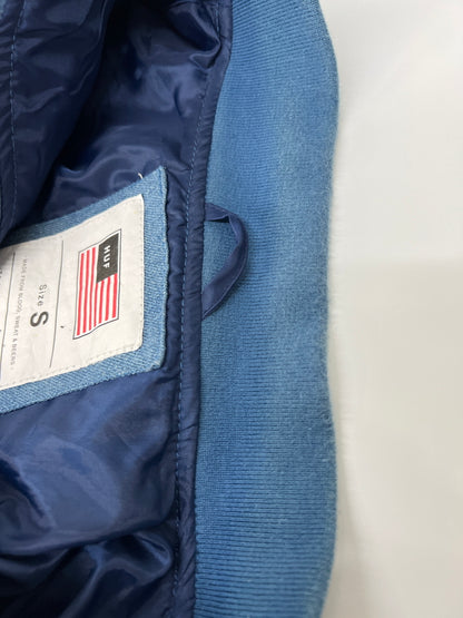 【中古品】【メンズ】 HUF ハフ Denim MA-1 Flight Jacket RN114910 デニム MA-1 フライト ジャケット アウター 142-260808-SH-20-hon サイズ：S カラー：ブルー 万代Net店