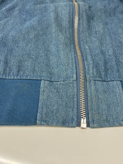 【中古品】【メンズ】 HUF ハフ Denim MA-1 Flight Jacket RN114910 デニム MA-1 フライト ジャケット アウター 142-260808-SH-20-hon サイズ：S カラー：ブルー 万代Net店