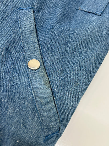 【中古品】【メンズ】 HUF ハフ Denim MA-1 Flight Jacket RN114910 デニム MA-1 フライト ジャケット アウター 142-260808-SH-20-hon サイズ：S カラー：ブルー 万代Net店