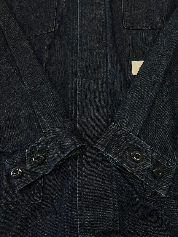 【中古品】【メンズ】 WTAPS ダブルタップス 23SS JMOD/LS/COTTON.DENIM.PASTHG 231WVDT-SHM02 ロングスリーブ デニム ジャングルシャツ 長袖 トップス 142-260705-kk-06-hon サイズ：03 カラー：インディゴ 万代Net店