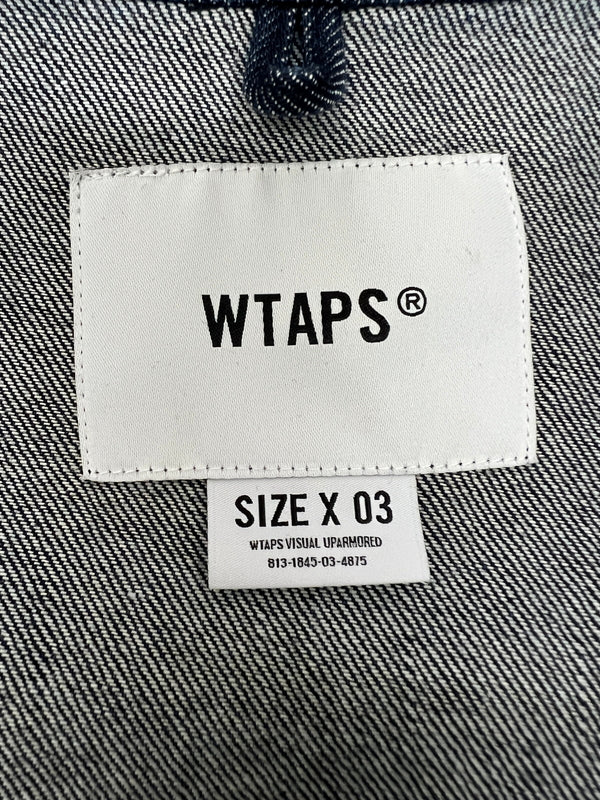 【中古品】【メンズ】 WTAPS ダブルタップス 23SS JMOD/LS/COTTON.DENIM.PASTHG 231WVDT-SHM02 ロングスリーブ デニム ジャングルシャツ 長袖 トップス 142-260705-kk-06-hon サイズ：03 カラー：インディゴ 万代Net店