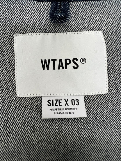 【中古品】【メンズ】 WTAPS ダブルタップス 23SS JMOD/LS/COTTON.DENIM.PASTHG 231WVDT-SHM02 ロングスリーブ デニム ジャングルシャツ 長袖 トップス 142-260705-kk-06-hon サイズ：03 カラー：インディゴ 万代Net店