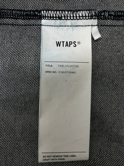 【中古品】【メンズ】 WTAPS ダブルタップス 23SS JMOD/LS/COTTON.DENIM.PASTHG 231WVDT-SHM02 ロングスリーブ デニム ジャングルシャツ 長袖 トップス 142-260705-kk-06-hon サイズ：03 カラー：インディゴ 万代Net店