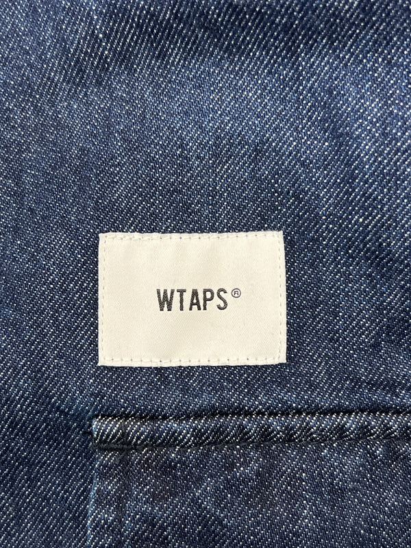 【中古品】【メンズ】 WTAPS ダブルタップス 23SS JMOD/LS/COTTON.DENIM.PASTHG 231WVDT-SHM02 ロングスリーブ デニム ジャングルシャツ 長袖 トップス 142-260705-kk-06-hon サイズ：03 カラー：インディゴ 万代Net店