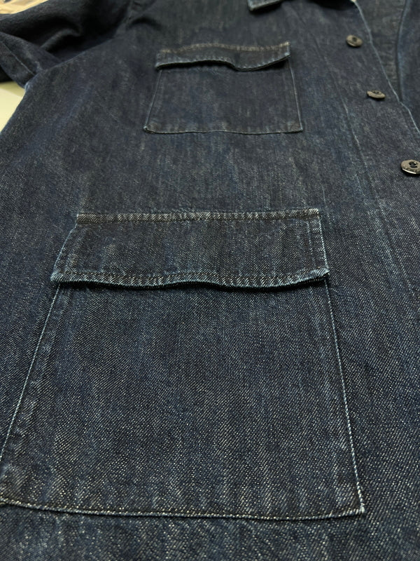 【中古品】【メンズ】 WTAPS ダブルタップス 23SS JMOD/LS/COTTON.DENIM.PASTHG 231WVDT-SHM02 ロングスリーブ デニム ジャングルシャツ 長袖 トップス 142-260705-kk-06-hon サイズ：03 カラー：インディゴ 万代Net店