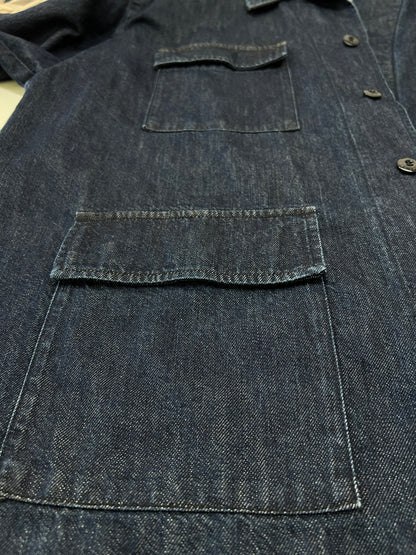 【中古品】【メンズ】 WTAPS ダブルタップス 23SS JMOD/LS/COTTON.DENIM.PASTHG 231WVDT-SHM02 ロングスリーブ デニム ジャングルシャツ 長袖 トップス 142-260705-kk-06-hon サイズ：03 カラー：インディゴ 万代Net店