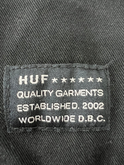 【中古品】【メンズ】 HUF ハフ L/S WORK SHIRT JACKET ロングスリーブ ワーク シャツジャケット ライトアウター 142-260803-kk-09-hon サイズ：S カラー：ブラック 万代Net店