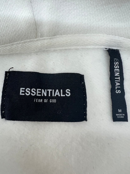 【中古品】【メンズ】 FEAR OF GOD ESSENTIALS フィアーオブゴッド エッセンシャルズ BACK LOGO PULLOVER HOODIE バックロゴ プルオーバーフーディー トップス パーカー 142-260705-kk-10-hon サイズ：M カラー：ホワイト 万代Net店