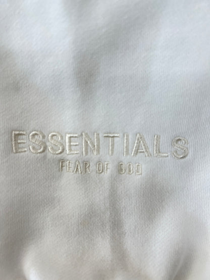 【中古品】【メンズ】 FEAR OF GOD ESSENTIALS フィアーオブゴッド エッセンシャルズ BACK LOGO PULLOVER HOODIE バックロゴ プルオーバーフーディー トップス パーカー 142-260705-kk-10-hon サイズ：M カラー：ホワイト 万代Net店