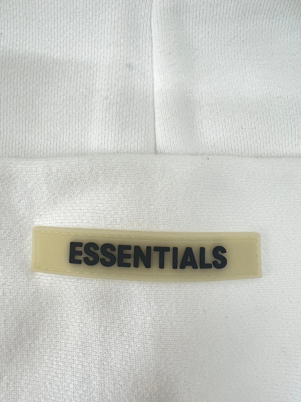 【中古品】【メンズ】 FEAR OF GOD ESSENTIALS フィアーオブゴッド エッセンシャルズ BACK LOGO PULLOVER HOODIE バックロゴ プルオーバーフーディー トップス パーカー 142-260705-kk-10-hon サイズ：M カラー：ホワイト 万代Net店