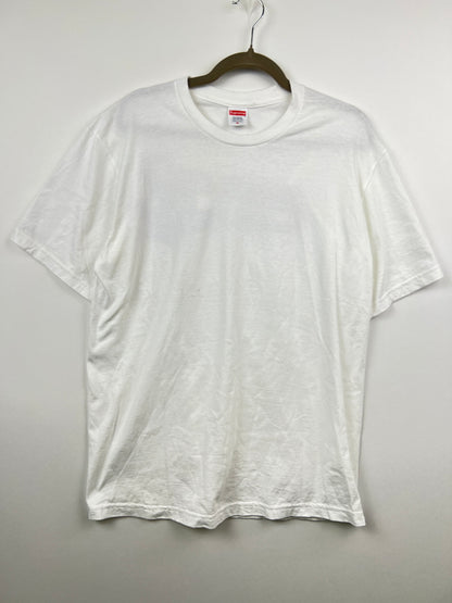 【中古品】【メンズ】 Supreme シュプリーム 24SS BACKWARDS TEE バックワーズ Tシャツ 半袖 トップス 149-260628-kk-12-hon サイズ：L カラー：ホワイト 万代Net店