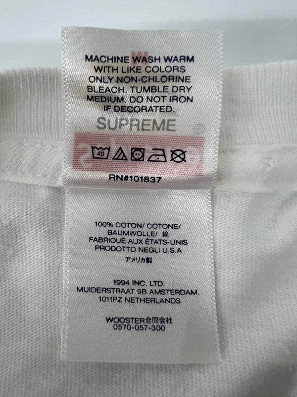 【中古品】【メンズ】 Supreme シュプリーム 24SS BACKWARDS TEE バックワーズ Tシャツ 半袖 トップス 149-260628-kk-12-hon サイズ：L カラー：ホワイト 万代Net店