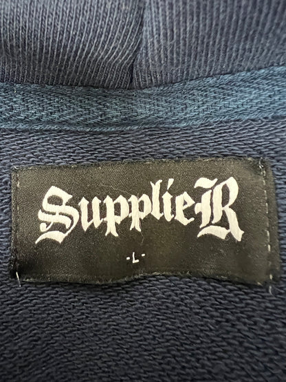【中古品】【メンズ】 SUPPLIER サプライヤー Cargo Pocket Hoodie 85765850 カーゴポケットフーディー トップス 142-260808-SH-21-hon サイズ：L カラー：ネイビー 万代Net店