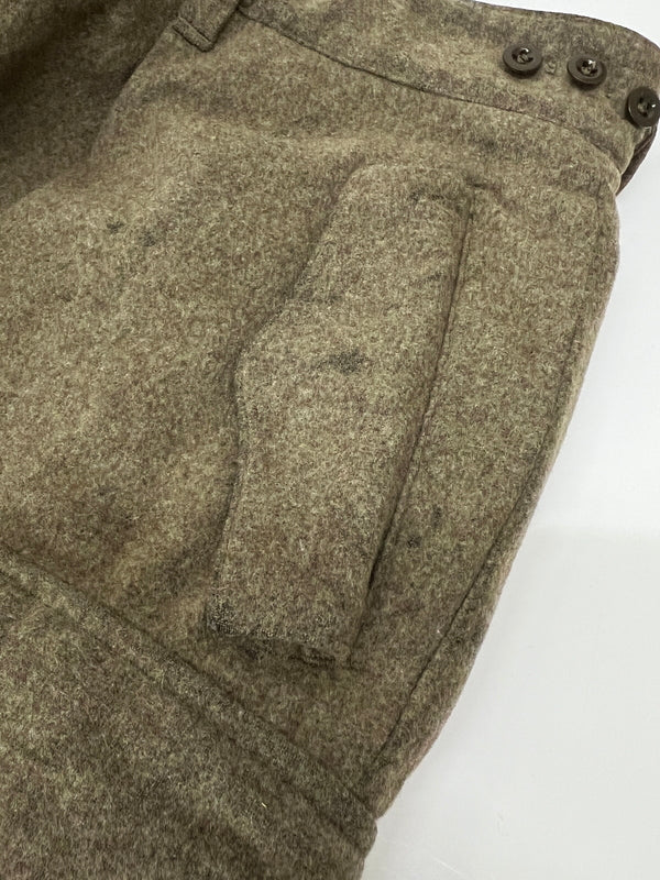 【中古品】【メンズ】 GERMAIN ARMY ドイツ軍 60's MELTON WOOL FIELD CARGO PANTS 12-130-5784 VINTAGE 60年代 メルトン ウール フィールド カーゴパンツ ボトムス ヴィンテージ 157-260815-kk-06-hon サイズ：表記不明 下記参照 カラー：カーキ 万代Net店