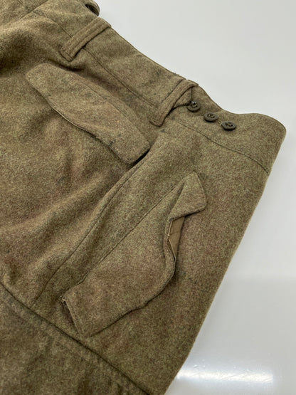 【中古品】【メンズ】 GERMAIN ARMY ドイツ軍 60's MELTON WOOL FIELD CARGO PANTS 12-130-5784 VINTAGE 60年代 メルトン ウール フィールド カーゴパンツ ボトムス ヴィンテージ 157-260815-kk-06-hon サイズ：表記不明 下記参照 カラー：カーキ 万代Net店