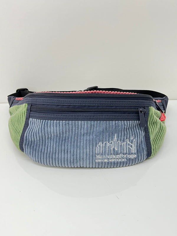 【中古品】【メンズ】 Manhattan Portage マンハッタンポーテージ BRISBANE MOSS FABRIC ALLEYCAT WAIST BAG ブリスベン モス ファブリック アレーキャット ウエストバッグ カバン 188-260815-kk-15-hon カラー：マルチカラー 万代Net店
