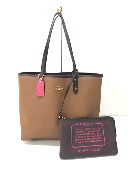 【中古品】【レディース】 COACH コーチ REVERSIBLE CITY TOTE PRIMROSE FLORAL PRINT F22236 リバーシブル シティー トート プリムローズ フローラル プリント カバン 180-260815-kk-20-hon カラー：ブラウン 万代Net店
