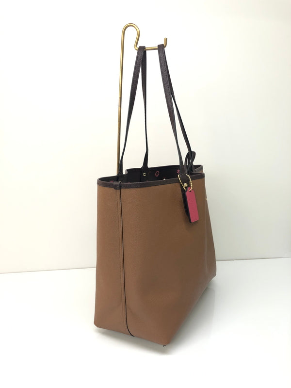 【中古品】【レディース】 COACH コーチ REVERSIBLE CITY TOTE PRIMROSE FLORAL PRINT F22236 リバーシブル シティー トート プリムローズ フローラル プリント カバン 180-260815-kk-20-hon カラー：ブラウン 万代Net店
