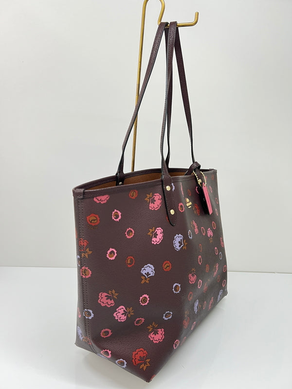 【中古品】【レディース】 COACH コーチ REVERSIBLE CITY TOTE PRIMROSE FLORAL PRINT F22236 リバーシブル シティー トート プリムローズ フローラル プリント カバン 180-260815-kk-20-hon カラー：ブラウン 万代Net店