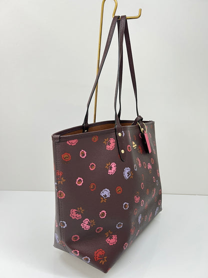 【中古品】【レディース】 COACH コーチ REVERSIBLE CITY TOTE PRIMROSE FLORAL PRINT F22236 リバーシブル シティー トート プリムローズ フローラル プリント カバン 180-260815-kk-20-hon カラー：ブラウン 万代Net店