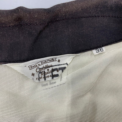【現状渡し品】【メンズ】 THE FLAT HEAD ザフラットヘッド CADILLAC RANCH RAYON S/S BOWLING SHIRT キャデラックランチ レーヨン ボーリングシャツ 半袖 145-260715-as-04-izu サイズ：36 カラー：ブラック系 万代Net店