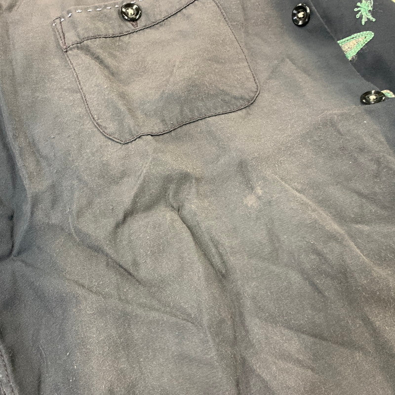 【現状渡し品】【メンズ】 THE FLAT HEAD ザフラットヘッド CADILLAC RANCH RAYON S/S BOWLING SHIRT キャデラックランチ レーヨン ボーリングシャツ 半袖 145-260715-as-04-izu サイズ：36 カラー：ブラック系 万代Net店