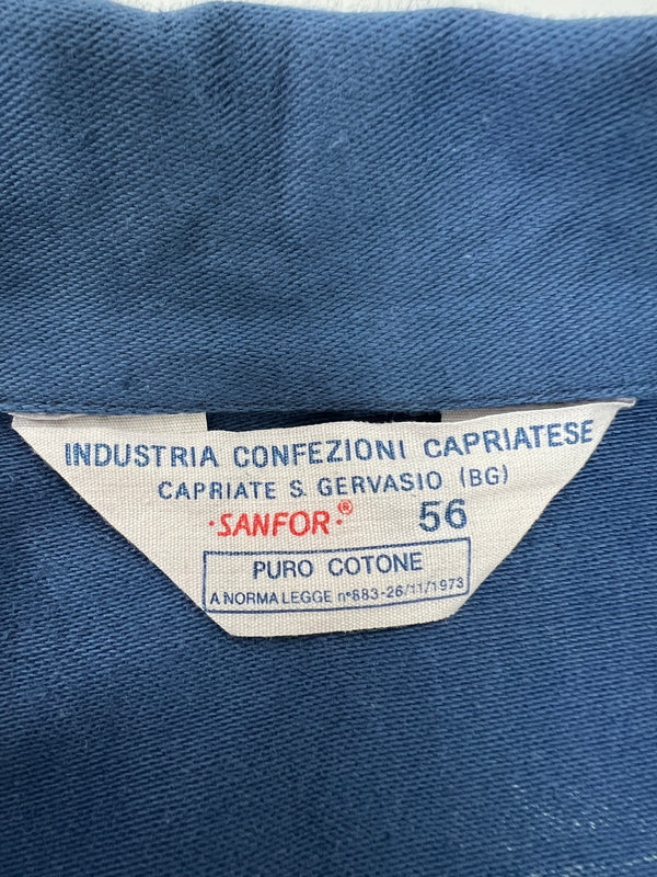【中古品】【メンズ】 INDUSTRIA CONFEZIONI CAPRIATESE インダストリア・コンフェツィオーニ・カプリアーテセ EUROPEAN WORK JACKET ユーロワークジャケット ライトアウター 146-260803-kk-29-hon カラー：ブルー 万代Net店