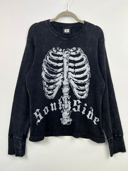 【中古品】【メンズ】 BREATH ブレス 25SS NATURAL BORN WAFFLE LS TEE BR25SS-C5008 ナチュラル ボーン ワッフル ロングスリーブ Tシャツ 長袖 トップス 147-260628-kk-08-hon サイズ：M カラー：ブラック 万代Net店