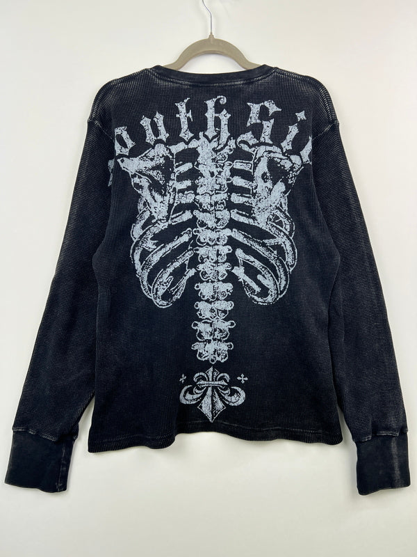 【中古品】【メンズ】 BREATH ブレス 25SS NATURAL BORN WAFFLE LS TEE BR25SS-C5008 ナチュラル ボーン ワッフル ロングスリーブ Tシャツ 長袖 トップス 147-260628-kk-08-hon サイズ：M カラー：ブラック 万代Net店