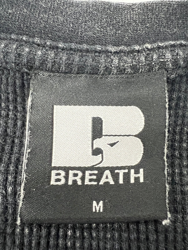【中古品】【メンズ】 BREATH ブレス 25SS NATURAL BORN WAFFLE LS TEE BR25SS-C5008 ナチュラル ボーン ワッフル ロングスリーブ Tシャツ 長袖 トップス 147-260628-kk-08-hon サイズ：M カラー：ブラック 万代Net店