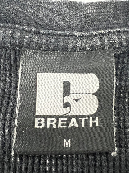 【中古品】【メンズ】 BREATH ブレス 25SS NATURAL BORN WAFFLE LS TEE BR25SS-C5008 ナチュラル ボーン ワッフル ロングスリーブ Tシャツ 長袖 トップス 147-260628-kk-08-hon サイズ：M カラー：ブラック 万代Net店