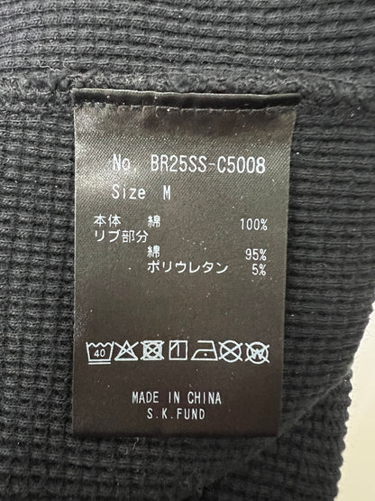 【中古品】【メンズ】 BREATH ブレス 25SS NATURAL BORN WAFFLE LS TEE BR25SS-C5008 ナチュラル ボーン ワッフル ロングスリーブ Tシャツ 長袖 トップス 147-260628-kk-08-hon サイズ：M カラー：ブラック 万代Net店