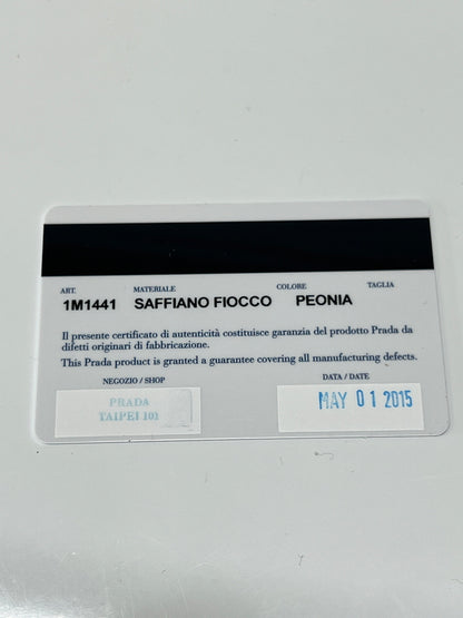 【現状渡し品】【レディース】 PRADA プラダ サフィアーノ リボン フラットポーチ 1M1441 カバン クラッチバッグ 181-260704-kk-13-hon カラー：ピンク 万代Net店