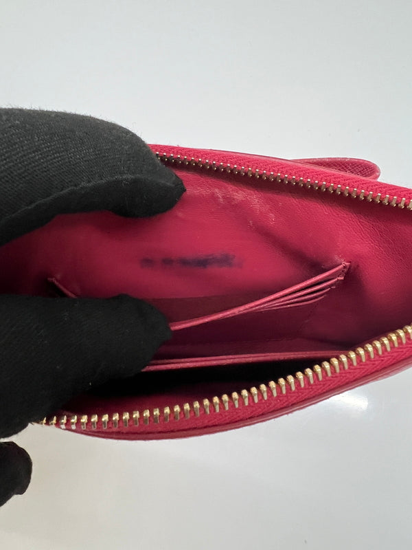 【現状渡し品】【レディース】 PRADA プラダ サフィアーノ リボン フラットポーチ 1M1441 カバン クラッチバッグ 181-260704-kk-13-hon カラー：ピンク 万代Net店