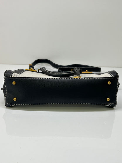 【中古品】【レディース】 GUESS ゲス BAG KATEY LUXURY SATCHEL HA787026 ケイティ ラグジュアリー サッチェル カバン 2WAYバッグ 188-260815-kk-18-hon カラー：ホワイト/ブラック 万代Net店