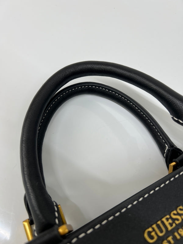 【中古品】【レディース】 GUESS ゲス BAG KATEY LUXURY SATCHEL HA787026 ケイティ ラグジュアリー サッチェル カバン 2WAYバッグ 188-260815-kk-18-hon カラー：ホワイト/ブラック 万代Net店