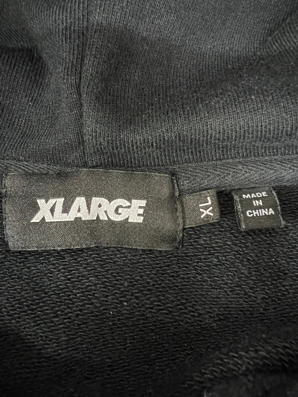 【中古品】【メンズ】 XLARGE エクストララージ ROPE LOGO HOODED SWEATSHIRT 101244012006 ロープロゴ フーデッドスウェットシャツ トップス プルオーバーパーカー 142-260803-kk-12-hon サイズ：XL カラー：ブラック 万代Net店